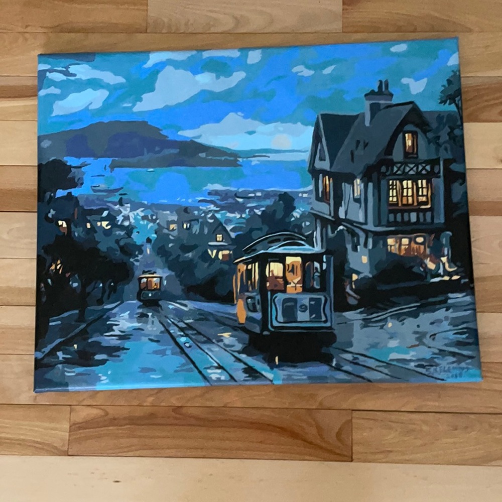 v i n t a g e ::  mcm large wall art San Francisco trolly